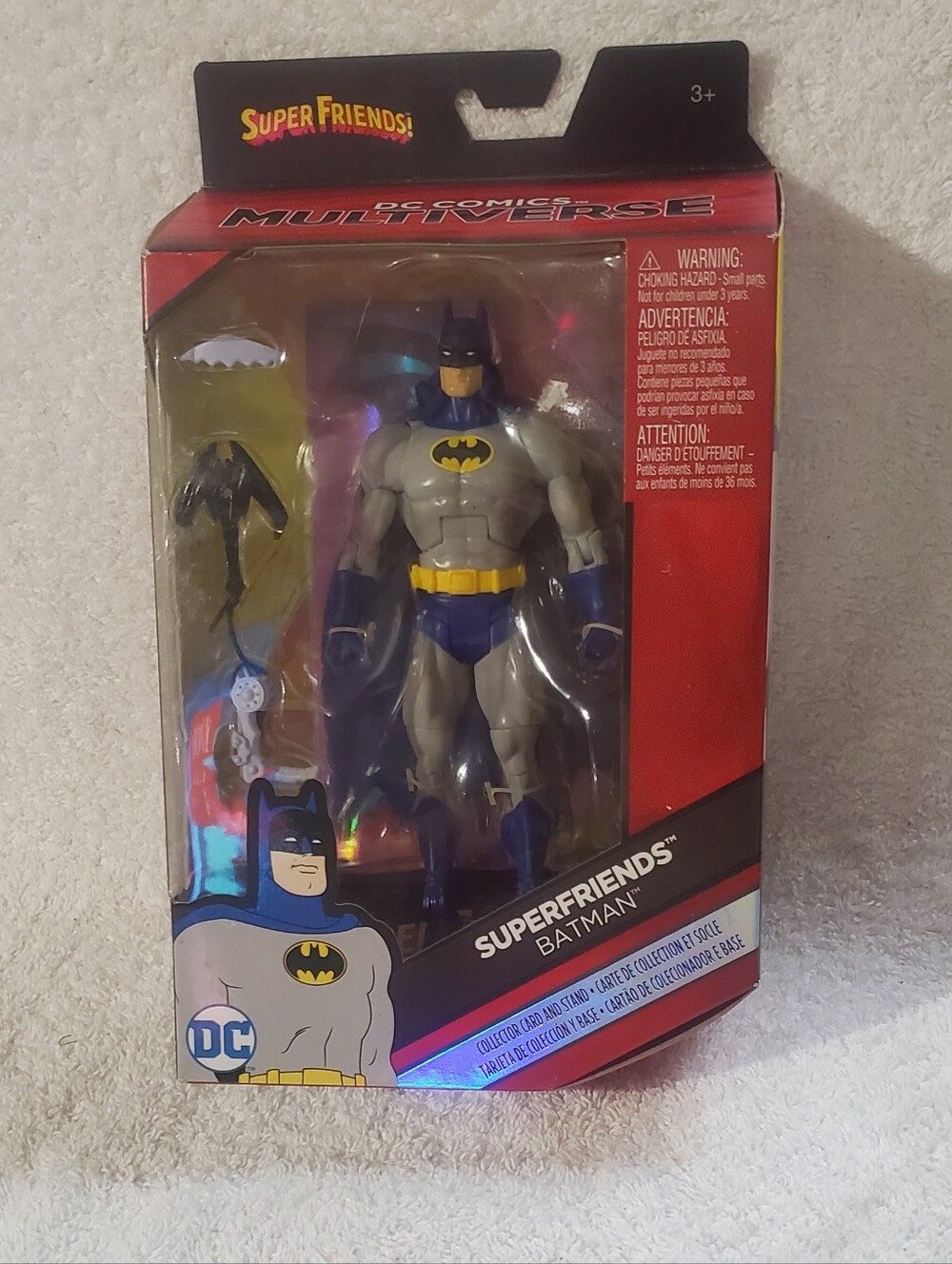 Mattel SuperFriends Batman Action Figure - Blue, Gray & Yellow